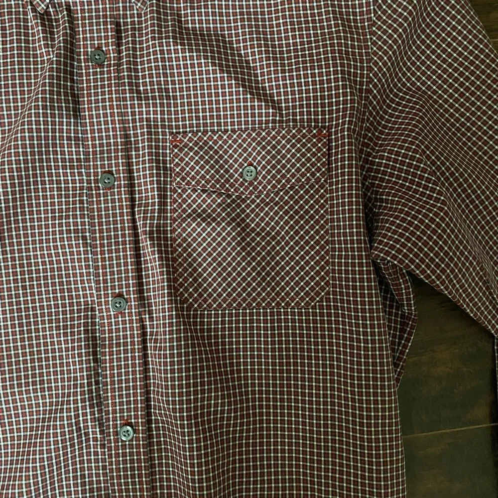 Banana Republic Mini Check Button Down Shirt